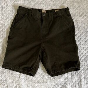 RedHead Men's Dark Olive Flat Front Shorts